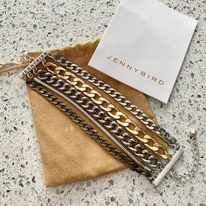NEW JENNY BIRD “AUSTIN” MIXED METAL MULTI CHAIN BRACELET